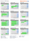 Kalender 1983 mit Ferien und Feiertagen Reims