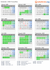 Kalender 1985 mit Ferien und Feiertagen Versailles