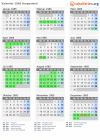 Kalender 1985 mit Ferien und Feiertagen Burgenland