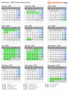 Kalender 1985 mit Ferien und Feiertagen Niederösterreich