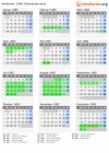 Kalender 1985 mit Ferien und Feiertagen Oberösterreich