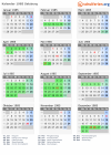 Kalender 1985 mit Ferien und Feiertagen Salzburg