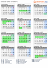 Kalender 1985 mit Ferien und Feiertagen Vorarlberg