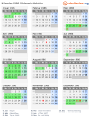 Kalender 1986 mit Ferien und Feiertagen Schleswig-Holstein