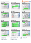 Kalender 1986 mit Ferien und Feiertagen Paris