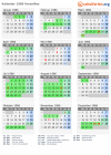 Kalender 1986 mit Ferien und Feiertagen Versailles