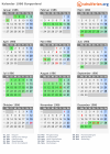 Kalender 1986 mit Ferien und Feiertagen Burgenland