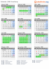 Kalender 1986 mit Ferien und Feiertagen Vorarlberg