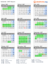 Kalender 1987 mit Ferien und Feiertagen Bayern