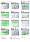 Kalender 1987 mit Ferien und Feiertagen Basel-Stadt