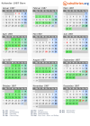 Kalender 1987 mit Ferien und Feiertagen Bern
