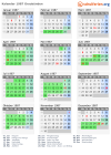 Kalender 1987 mit Ferien und Feiertagen Graubünden