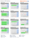 Kalender 1987 mit Ferien und Feiertagen Solothurn