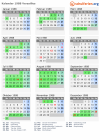 Kalender 1988 mit Ferien und Feiertagen Versailles