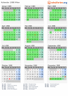Kalender 1988 mit Ferien und Feiertagen Wien