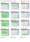 Kalender 1988 mit Ferien und Feiertagen Appenzell Ausserrhoden