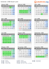 Kalender 1988 mit Ferien und Feiertagen Basel-Land