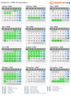 Kalender 1988 mit Ferien und Feiertagen Graubünden