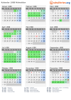 Kalender 1988 mit Ferien und Feiertagen Nidwalden