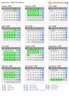 Kalender 1988 mit Ferien und Feiertagen Solothurn