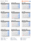 Kalender 1988 mit Ferien und Feiertagen Uri