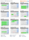 Kalender 1989 mit Ferien und Feiertagen Rheinland-Pfalz
