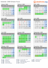 Kalender 1989 mit Ferien und Feiertagen Orléans-Tours