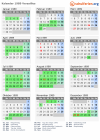 Kalender 1989 mit Ferien und Feiertagen Versailles
