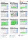 Kalender 1989 mit Ferien und Feiertagen Steiermark
