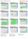 Kalender 1989 mit Ferien und Feiertagen Vorarlberg