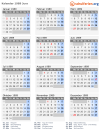 Kalender 1989 mit Ferien und Feiertagen Jura
