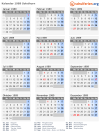 Kalender 1989 mit Ferien und Feiertagen Solothurn