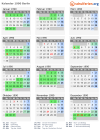 Kalender 1990 mit Ferien und Feiertagen Berlin