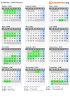Kalender 1990 mit Ferien und Feiertagen Bremen