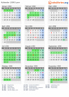 Kalender 1990 mit Ferien und Feiertagen Lyon