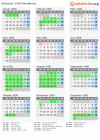 Kalender 1990 mit Ferien und Feiertagen Straßburg