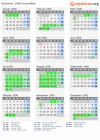 Kalender 1990 mit Ferien und Feiertagen Versailles