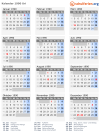 Kalender 1990 mit Ferien und Feiertagen Uri