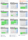 Kalender 1991 mit Ferien und Feiertagen Berlin