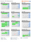 Kalender 1991 mit Ferien und Feiertagen Niedersachsen