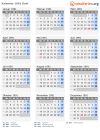 Kalender 1991 mit Ferien und Feiertagen Genf