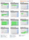 Kalender 1992 mit Ferien und Feiertagen Niederösterreich