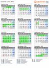 Kalender 1992 mit Ferien und Feiertagen Wien
