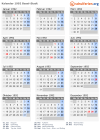 Kalender 1992 mit Ferien und Feiertagen Basel-Stadt