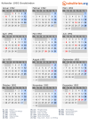 Kalender 1992 mit Ferien und Feiertagen Graubünden