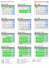 Kalender 1993 mit Ferien und Feiertagen Paris