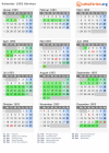 Kalender 1993 mit Ferien und Feiertagen Kärnten