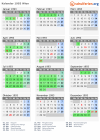 Kalender 1993 mit Ferien und Feiertagen Wien