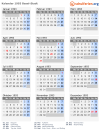 Kalender 1993 mit Ferien und Feiertagen Basel-Stadt