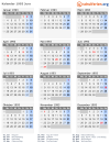 Kalender 1993 mit Ferien und Feiertagen Jura